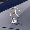 C200 E200 New 2025 For Mercedes Benz 1Pcs Car Front Bonnet Logo Emblem Zinc Alloy Decorate Badge For Mercedes Benz W204 W220 C1