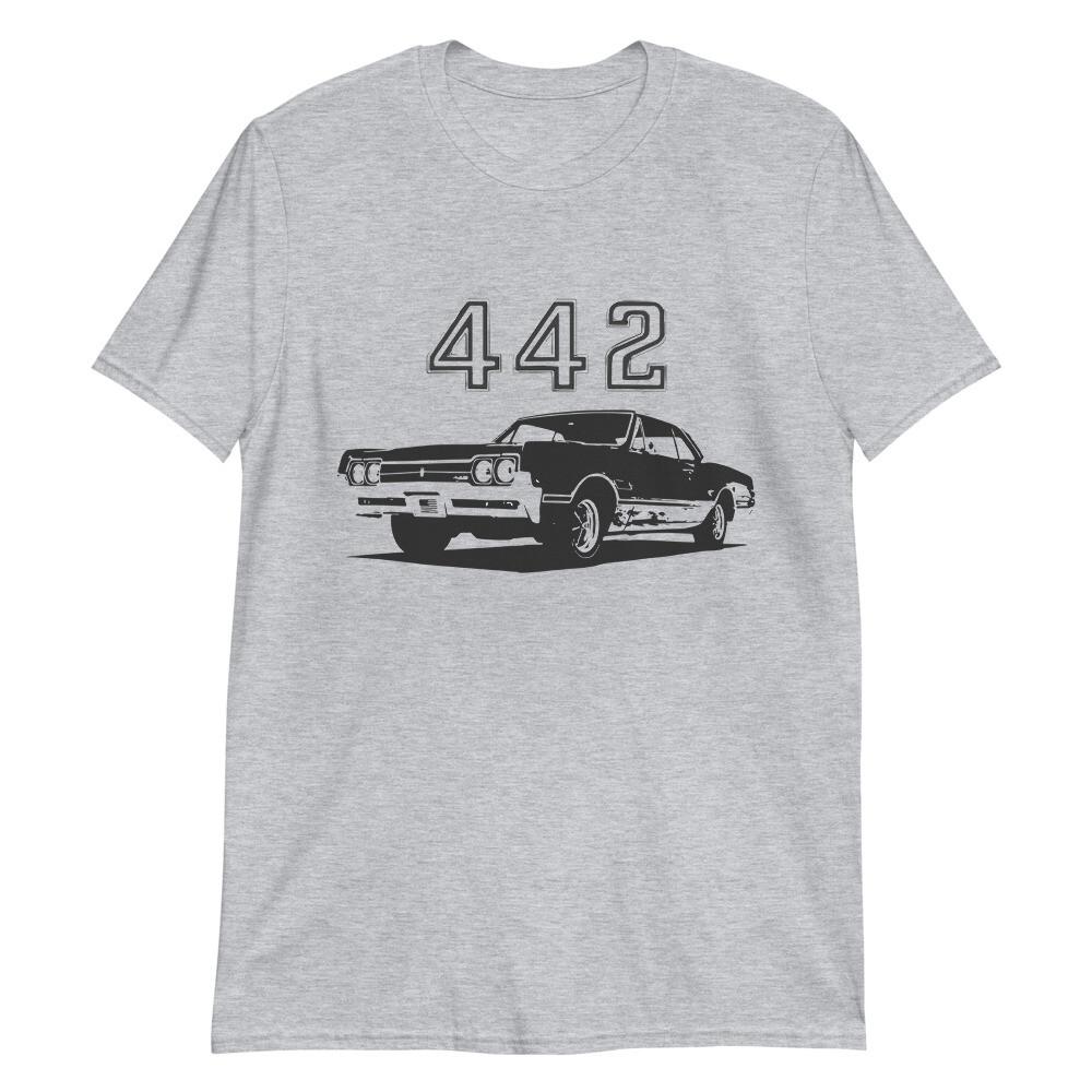 1966 Olds 442 American Classic Car Short-Sleeve Unisex T-Shirt L