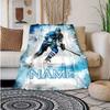Hockey Style Customize Your Name Blanket Warm Comfortable And Soft Blankets Are Suitable For Home Lunch Break Blanket Office Sofa Sofa Gift To