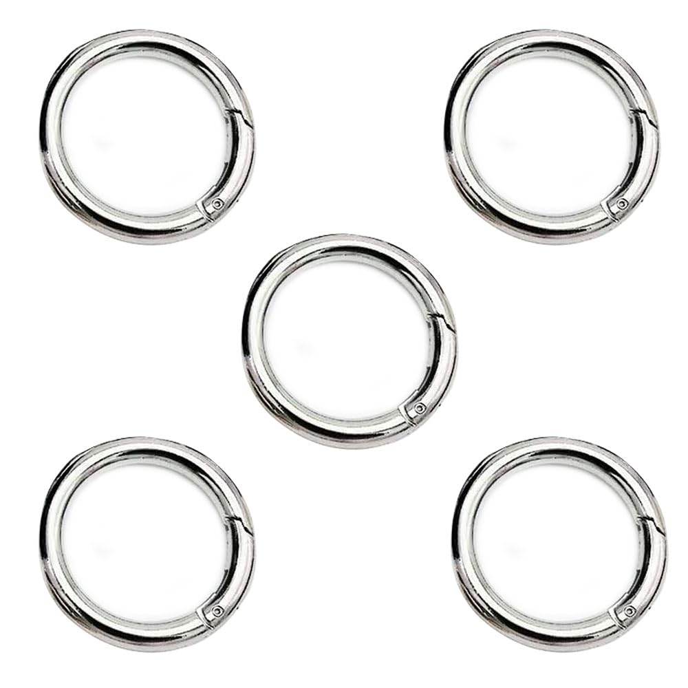 

MNWMNW Круглый карабин для ключей Карабин для ключей Маленький карабин-подвеска Круглый карабин чёрный