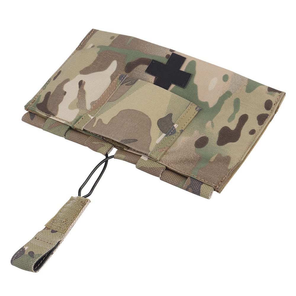 PHOENIX IKKI Quick-Release Portable MOLLE Compatible First Aid Tactical Medical Emergency Care Pouch CP Camouflage