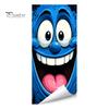 Cartoon Style Trash Can Accessories Funny Sticker, Cute Big Eye Expression Decorative Stickers for Community Corridors Adhesive Label, Waterproof PVC