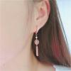 Purple Gold Hollow Fringed Earrings, Fashionable And Exquisite Temperament, Colored Gold-Plated Rose Gold Earrings.