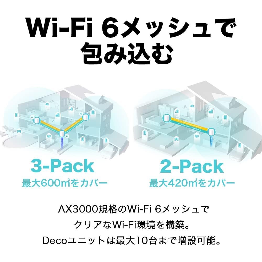 Tp-Link WiFi Router LAN fără fir Wi-Fi6 2402 + 574 Mbps Sistem Wi-Fi Mesh HE160 3 ani garanție Deco X50 1 unitate