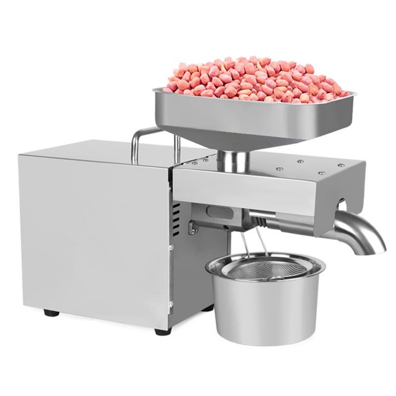 Domácí extraktor lněného oleje Lis na olej Stroj pro lisování za studena Zařízení pro podnikání se semeny Hydraulický lis Semena Olej 110V/220V 1500W