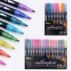 Outline Metallic Markers Pens, Squiggles Double Line Glitter Drawing Pens for Cards, Crafts, Painting, DIY Sketching – 8 Colors, Compatible with