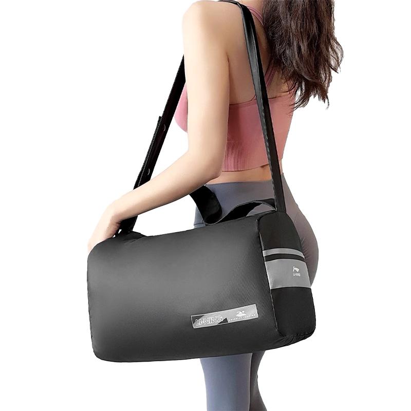 New LiNing Polyester Swim Bag Unisex Black LNBV710