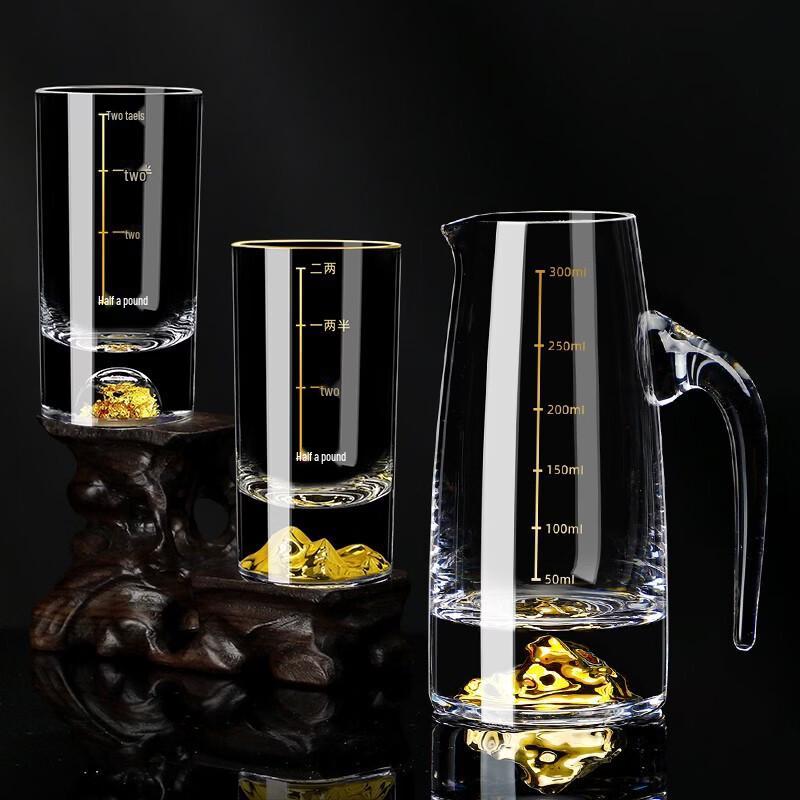Shàngqí Artificial Crystal Baijiu Glass Set