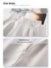 Women's White A-Line Suit Shorts: 2025 Spring Collection, Loose, Wide-Leg, Slimming Casual Four-Point Pants