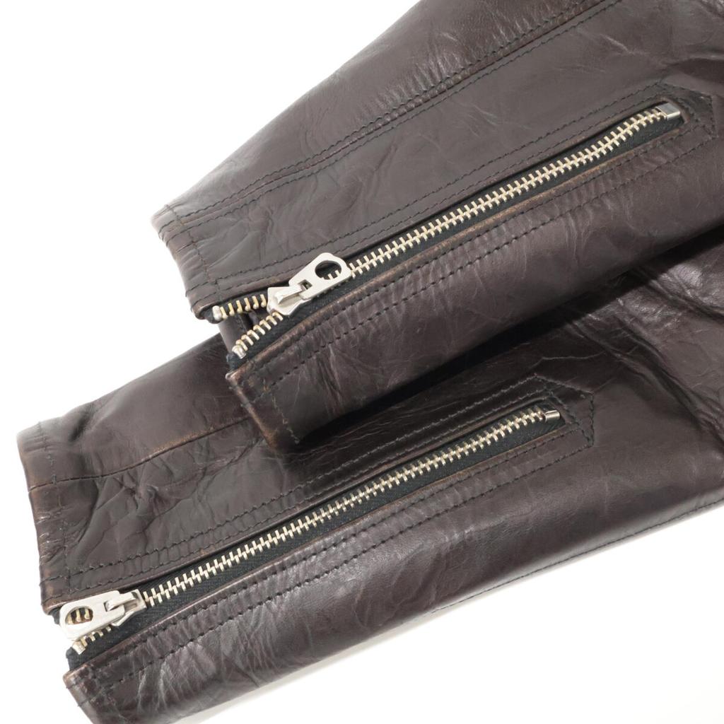 FINECREEKLEATHERS Eric Single Riders Jacket 40 Dark brownUsed