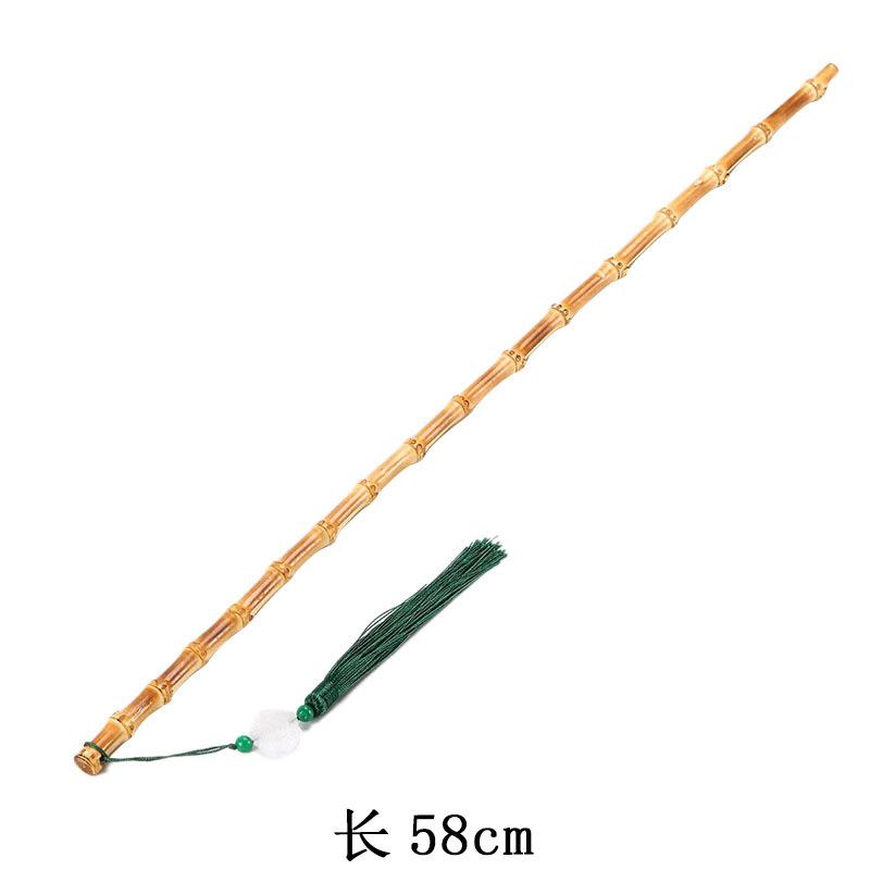 Bamboo whip pointer ruler bamboo root strip household dance teaching stick natural bamboo whip play piece teaching stick baton Bamboo whip pointer (free pendant)