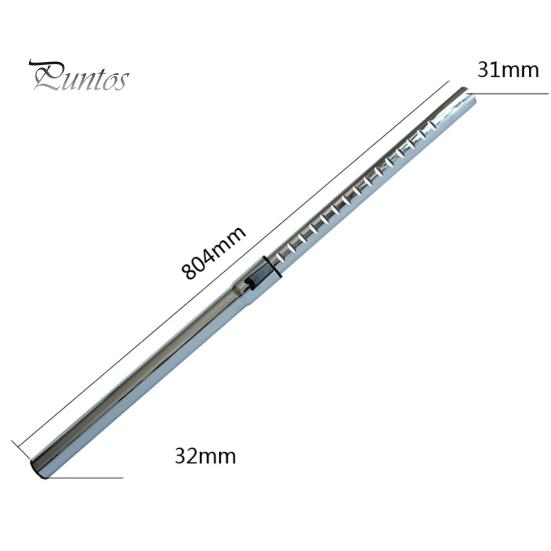 32mm Metal Telescopic Pipe Straight Extension Tube Vacuum Cleaner Accessories
