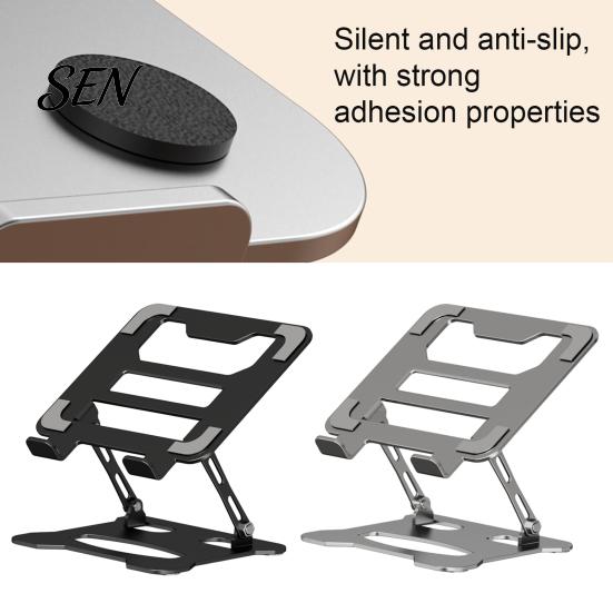 Universele Laptopstandaard Opvouwbaar voor Bureau, Draagbare Hoogteverstelbare Computer Ergonomische Notebook Verhoger Houder, Geventileerde Koeling Tablet Houder