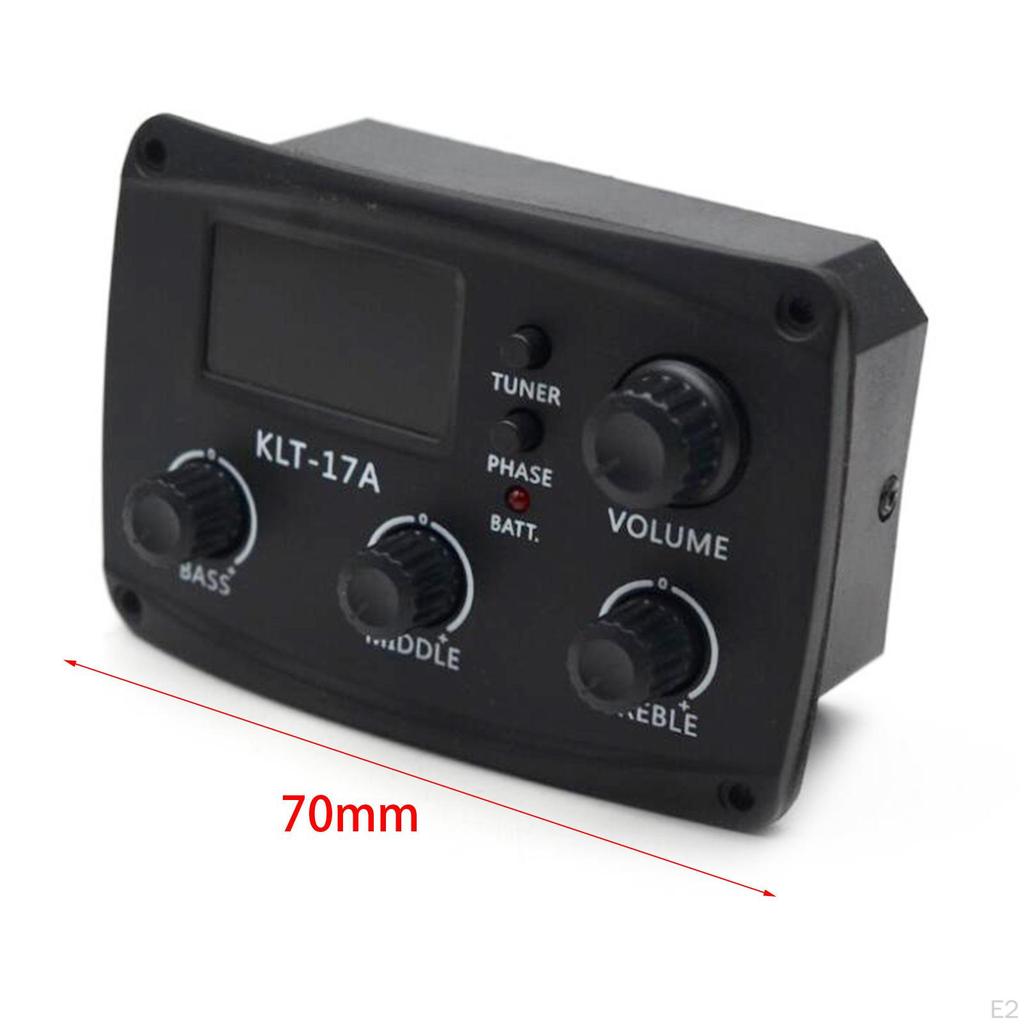Acoustic Electric Guitar Preamp with Tuner And Volume Control