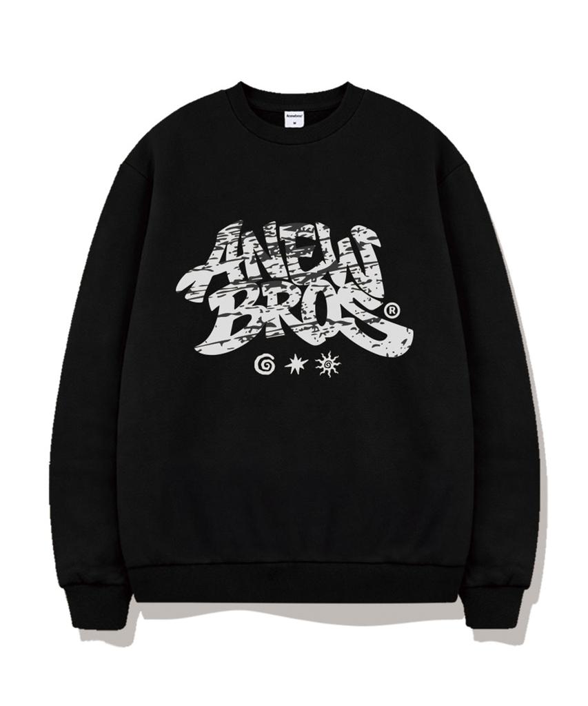 ANEWBROS Street Graphic Oversized Sweatshirt 5 Colors [Anbm_9005]