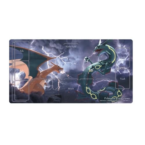 Pokemon Card Game Rubber Play Mat Charizard Vs. Rayquaza