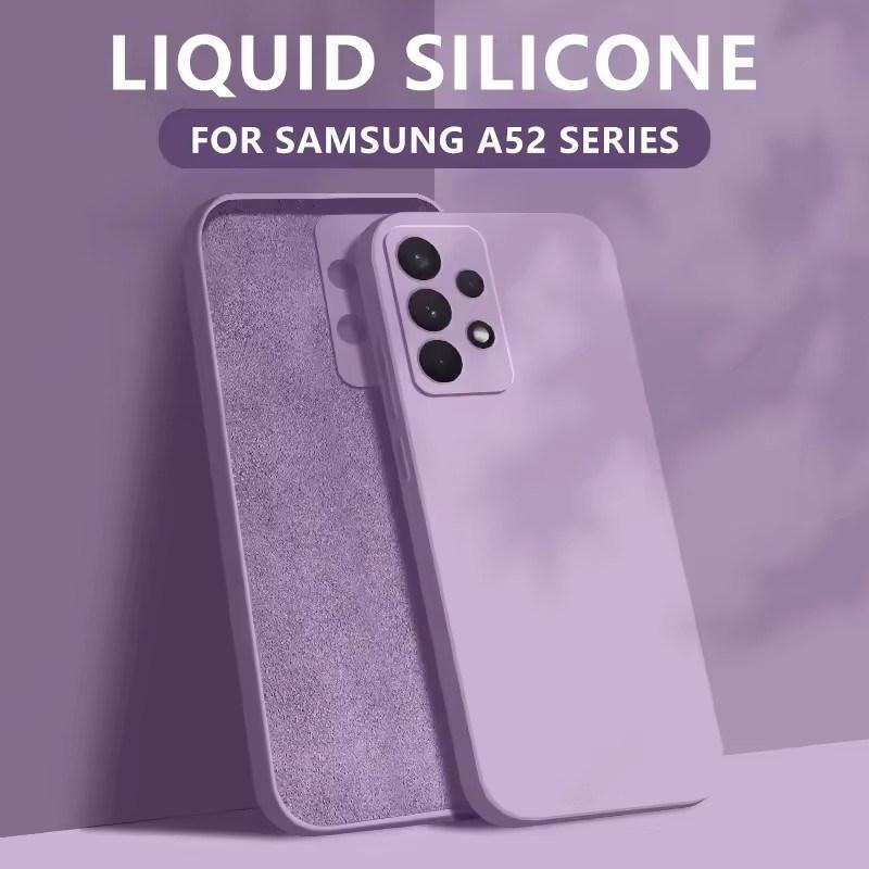 Liquid Silicone Case For Samsung Galaxy S25 Edge S25 S24 S23 S22 Ultra Plus S24 FE A56 A54 A53 A55 Camera Protect Soft Cover