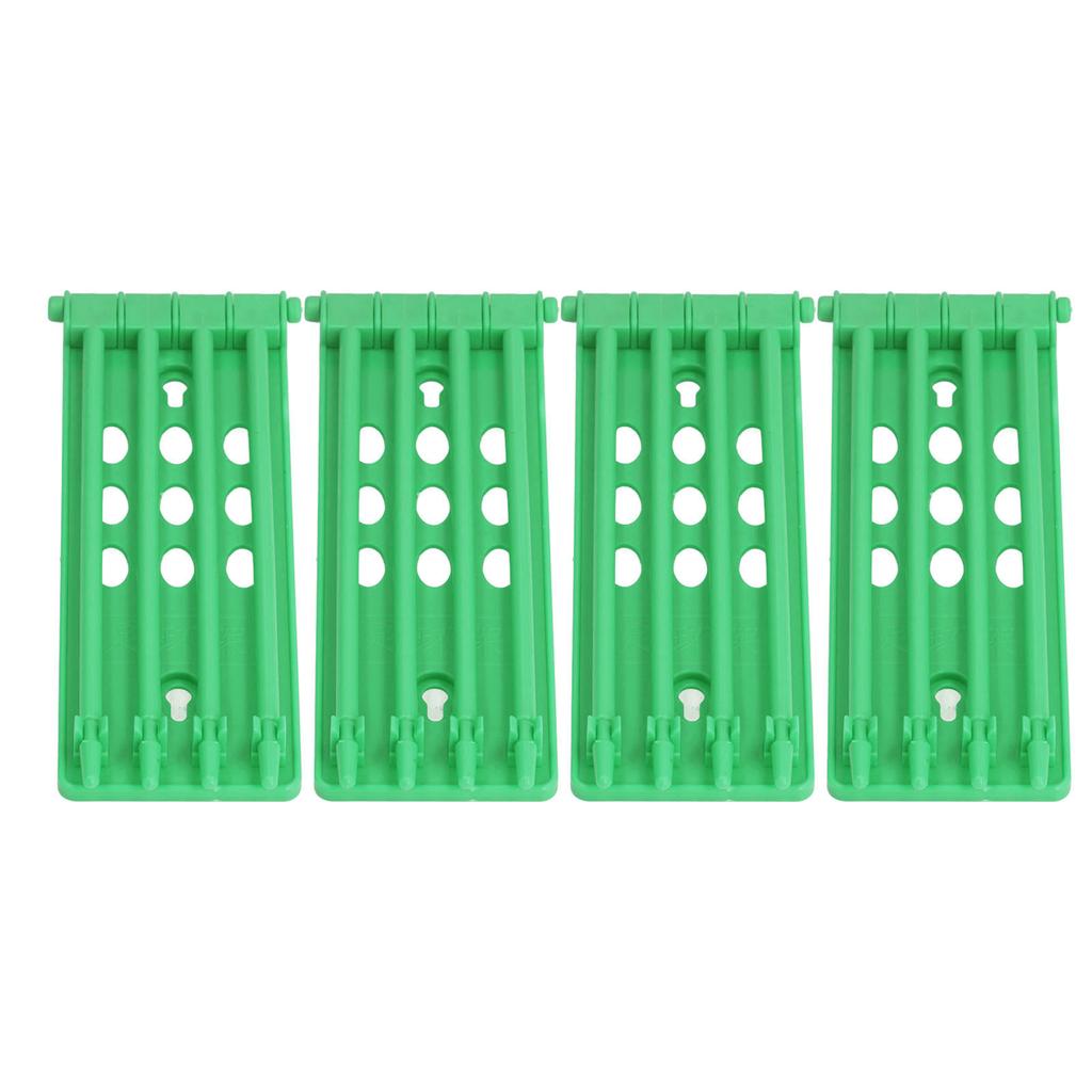4Pcs Pigeon Leg Ring Stand 4 Column Design Large Capacity Wall Mounted Safe Durable Plastic Parrot