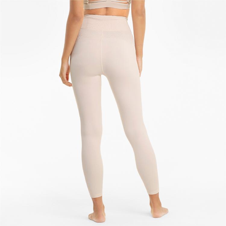 Puma Studio Knit High-Waisted Leggings Women Bottoms Pink 520232-27