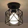Modern Nordic Black Wrought Iron E27 Led Ceiling Lights for Kitchen Living Room Bedroom Study Balcony Restaurant Cafe Hotel