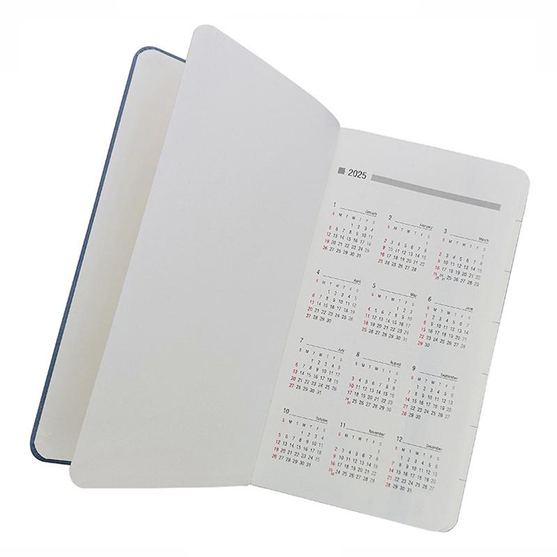 Leather Agenda 2025 Monthly Planner Notebooks Portable A6 Diary Notepad Journal Notebook Office Accessories Mini Pocket Notepad