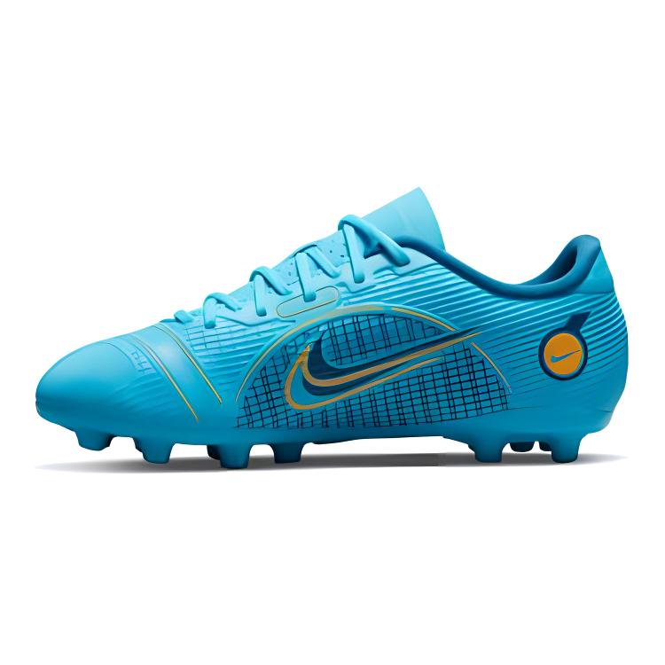 

Nike Soccer Spike Jr. Vapor 14 Academy Slip Resistant Abrasion Resistant Low top Kids Soccer Shoes Blue Kids DJ2855-484 36
