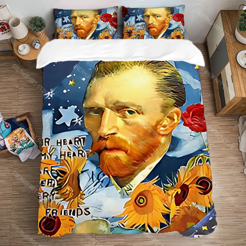 Bettwäsche-Set Bettbezug-Set Einzelbett Doppelbett Übergröße Mode Queen-Size Bettdecken-Sets Bettwäsche Dekorationen Van Gogh Kissenbezug Kunst