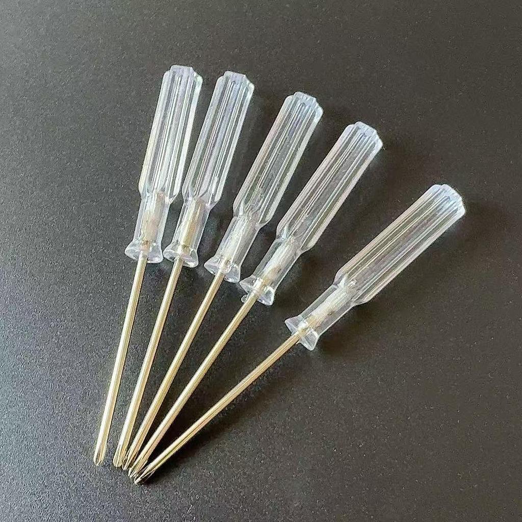 Crystal Clear Phillips Screwdriver 2.0 - Transparent Handle, Ideal for Repair and Toy Gift.