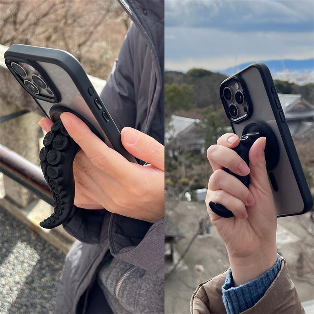 Cute Fun Octopus Tentacle Claw For Magsafe Phone Grip Tok Griptok Magnetic Holder Detachable Mobile Bracket Accessories