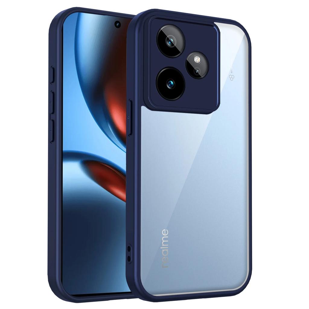 Чехол для Realme GT7 Чехол для телефона Realme GT 7T Чехол-бампер для Realme GT 7 Воздушная подушка Ударопрочный Силиконовый бампер Прозрачная матовая задняя крышка Жесткий