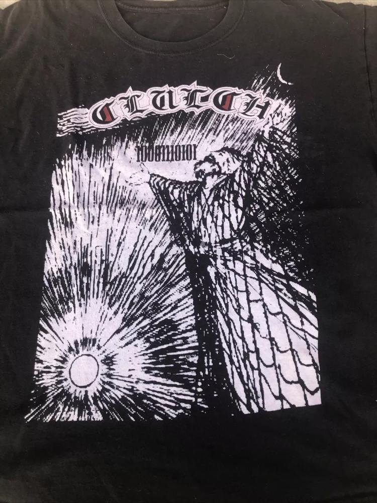 Clutch Band Album Tour Black T-Shirt Cotton All Size Unisex T-Shirt XXXL