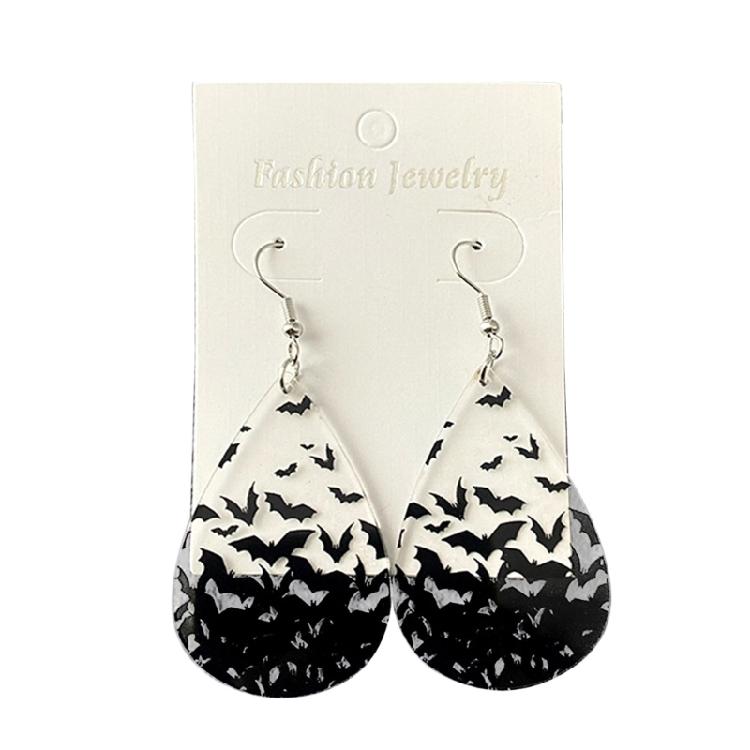 

Halloween Bat Acrylic Transparent Earrings Horror Festival Fashion Gift Ear Rings Gothic Ear Studs Trend Ear Adorments