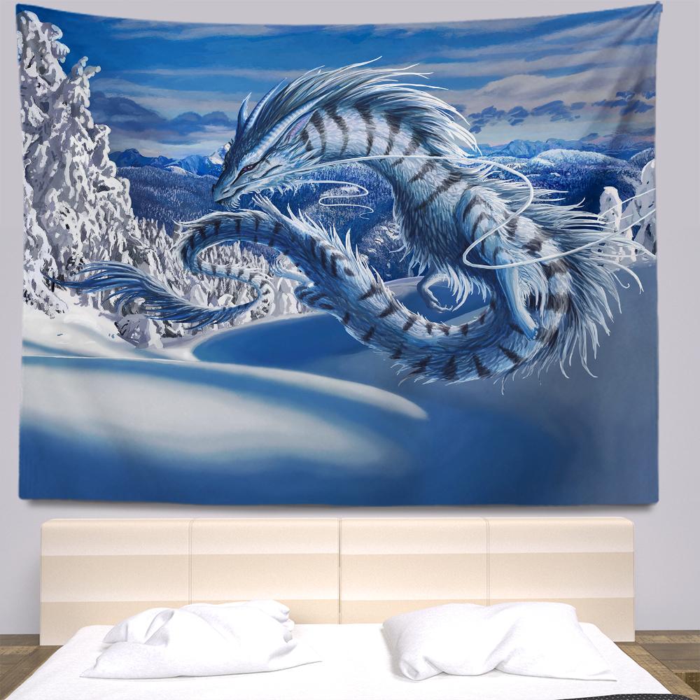

Гобелен с драконом, настенный гобелен, украшение, аниме, гобелен, эстетика, спальня, гостиная, общежитие, домашний декор 100X75CM