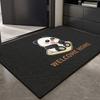 Cute Cartoon Dog Skateboard Welcome Home Door Mat Carpet Rug for Entryway Indoor Home Decoration Floor Mat with Animal Pattern