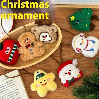 Roztomilý Kreslený Vánoční Plyšový Přívěsek Panenka Vánoční Stromek Santa Claus Může Napsat Jméno Přívěsek Proti Ztrátě Dekorace Dárky