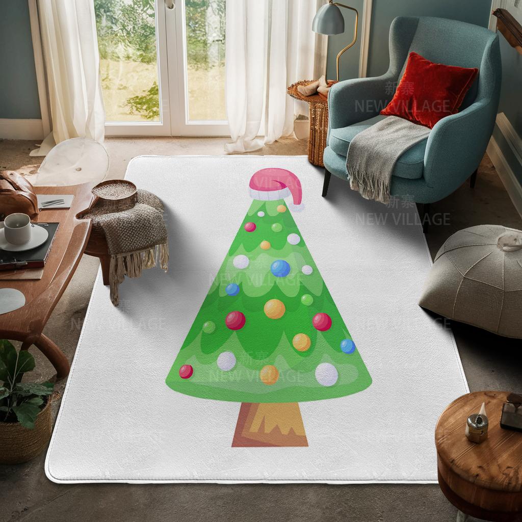 House entrance carpet Home door mat Living Room Bath Foot bathroom non-slip water absorption rugs bath Merry Christmas winter