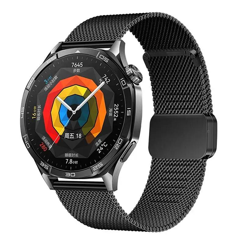 Magnetic Strap for Huawei Watch 5 4 GT5 5Pro GT4 3/4Pro GT3 46mm 22mm Metal Mesh Band for Samsung Galaxy3 45mm Gear S4 Bracelet