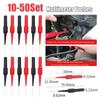 10-50Set 30V 1A Diagnostic Tools Multimeter Test Lead Extention Back Piercing Needle Tip Probes Autotools Automotive Kit Machine