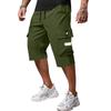 Men's casual and fashionable lace-up lightweight and breathable sports shorts. Men's loose and large-sized multi-pocket workwear shorts.