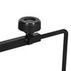 Adjustable Height And Length Reptile Lamp Stand Holder With Hook Hanging Base Black