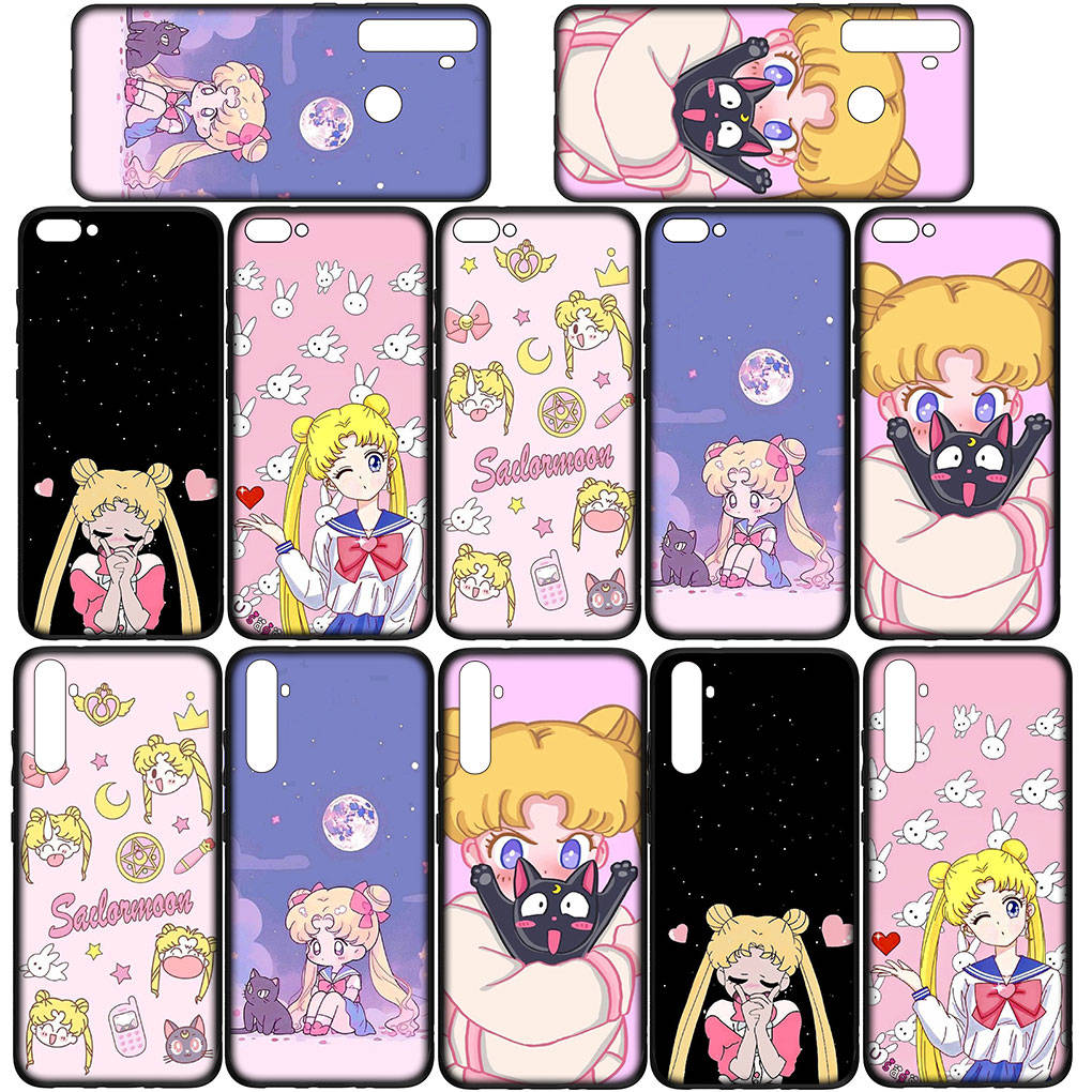 Чохол для iPhone 16 15 Xiaomi Redmi Note 14 13 12 11 Pro Max X 8 16e Samsung Galaxy S25 S24 S23 Moto OPPO Huawei Мультфільм Sailor Comics Moon Phone Case
