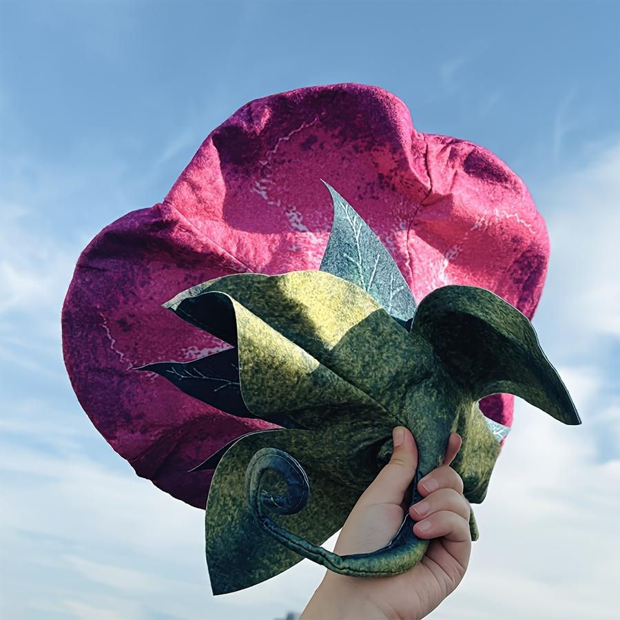 1 Pezzo Nuovo Cappello a Fiore - Carino Cappello Morbido a Tesa Larga, Un Accessorio per Costume di Halloween, Divertente Oggetto di Scena per Foto e Look Unico per Feste Adatto a Eventi Festivi