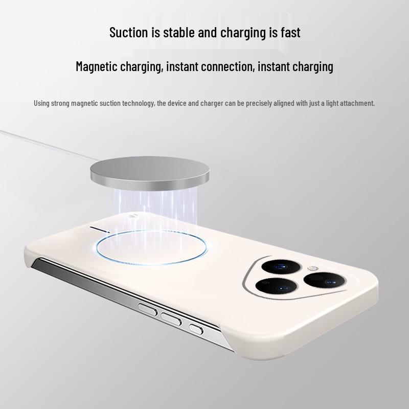 Huawei P80/P80 Pro Frosted Magnetic Anti-Drop Case: Simple Skin-Feel, Solid Color Protective Cover