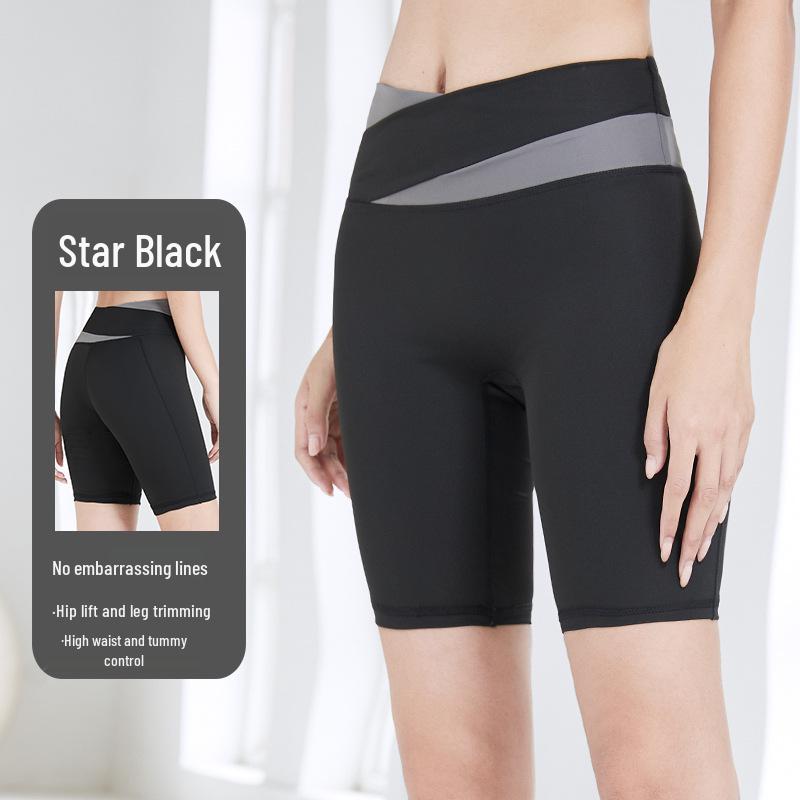 

Комплект для йоги с высокой талией в стиле колор-блок: Быстросохнущий, Контроль живота, Подтяжка бедер, Двухкомпонентный для женщин XL