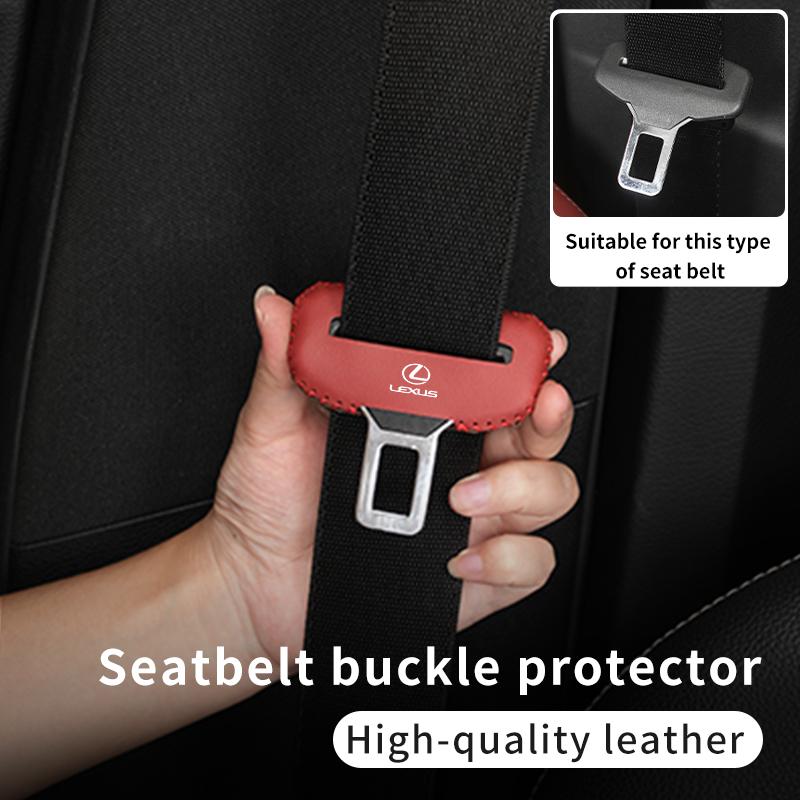 Car Seat Belt Flip Leather Buckle Protector For w222 UX250h RX450h CT200h RX400h NX300h RX350 RX300 GX470 IS350 ES3350 222w