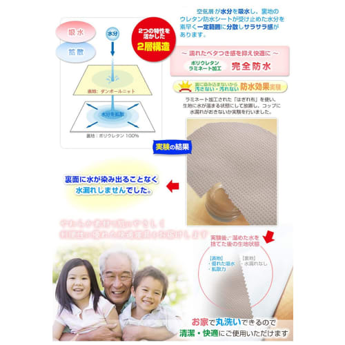 Waterproof Bed Sheet, Family/Nursing Care Pad, 260x205cm, Washable, Waterproof Cover, All-Season, Incontinence Preventive, with Elastic Corners, Greig