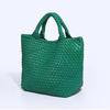 Women's Large Fashionable Woven Tote Bag - Versatile Double-Wrist Mother-Child Shopper