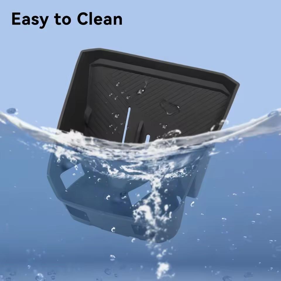 For BMW X3 2025 Central Console Water Cup Holder Storage Tray Organizer with Wireless Charging Mat Car Interior Accessories