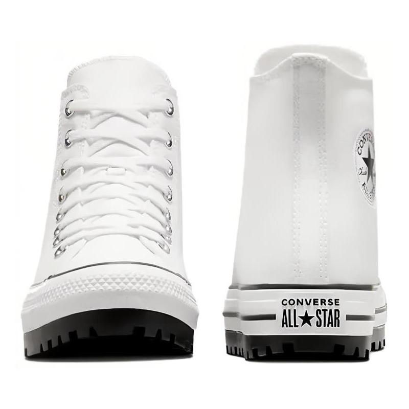 Converse All Star City Trek Comfortable and Versatile Breathable High Top Canvas Shoes Unisex White