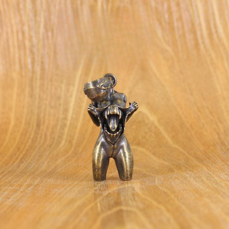 1pcs Brass Vintage Women's Pendant Necklace Pendant Jewelry Wearable Home Decoration Keychain Pendant Desktop Ornament Car Pendant